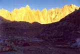 Sunrise above Trail Camp