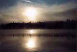 svítání nad jezerem Echo Lake